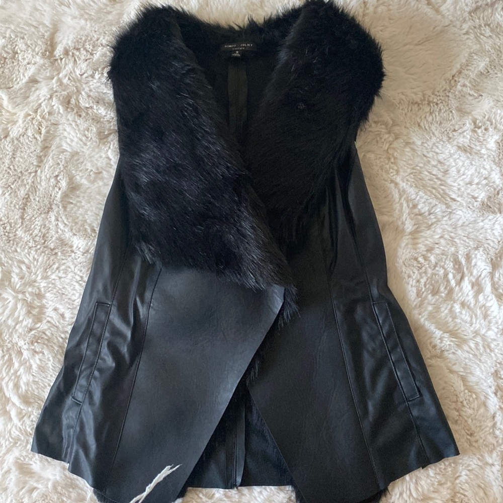 Faux fur vest